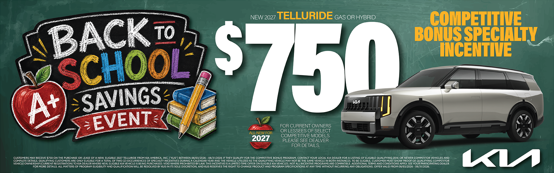 Telluride Bonus Incentive