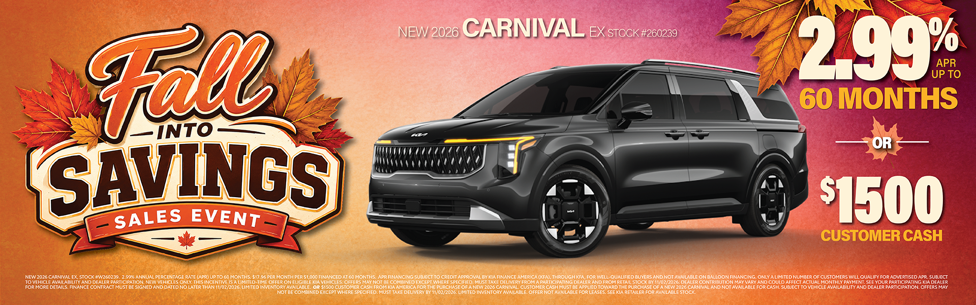 Carnival Finance or Bonus Cash Offer